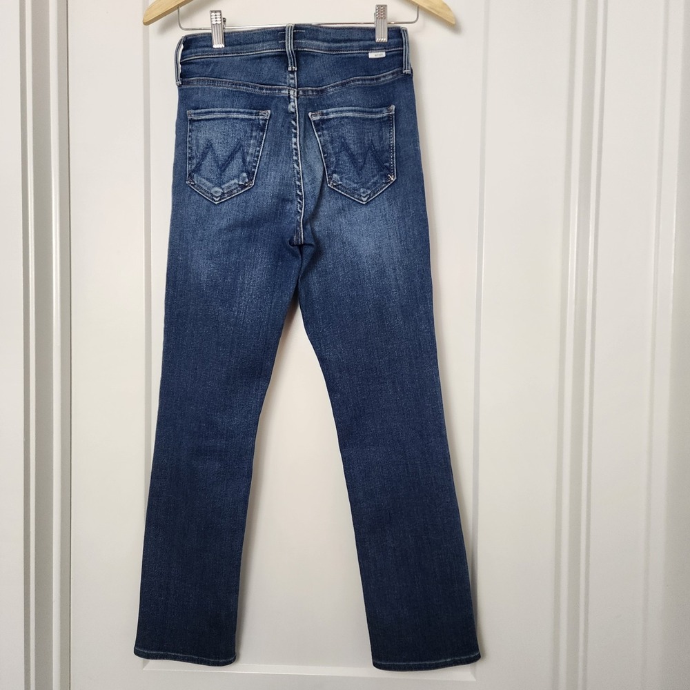 MOTHER Mid Rise Dazzler Ankle Dark Jeans 25 Sweet & Sassy Straight Quiet Luxury